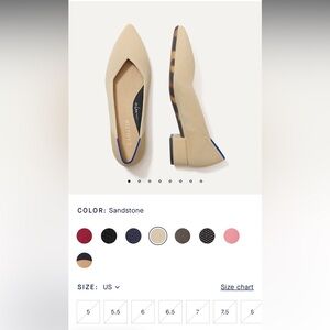 Rothy's Women's Sandstone High Point Heel 6.5 New in Box